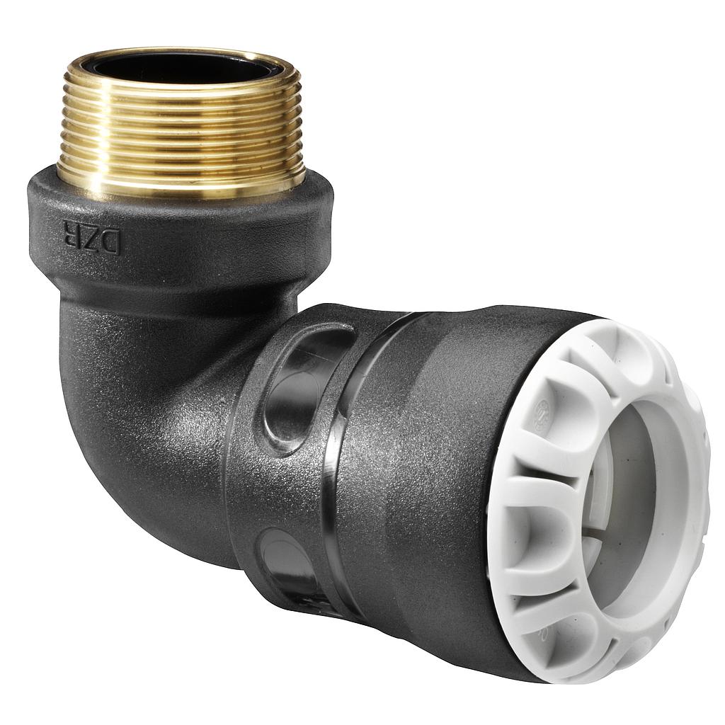 Plasson koljeno S1 M s MS navojem 40x5/4"