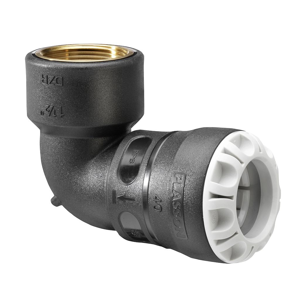 Plasson koljeno S1 Ž s MS navojem 40x5/4"